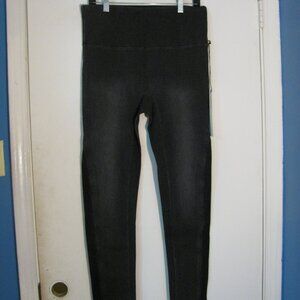 DG2 Diane Gilman Jegging Medium NWT Gray with Black Insets Stretch Skinny Ankle